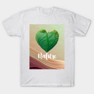 Love Nature No. 3: Green Valentine's Day T-Shirt